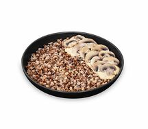 Каша с шампиньонами и белыми грибами