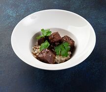 Щеки говяжьи с перлоттой