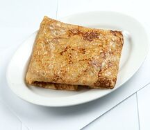 Блины с сыром, ветчиной и грибами