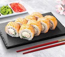 Запеченный ролл Филадельфия гриль