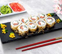 Бонито с копченым лососем