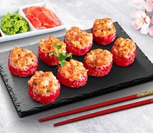 Запеченный ролл Острый с креветкой