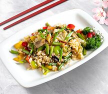 Теппаньяки рис с овощами