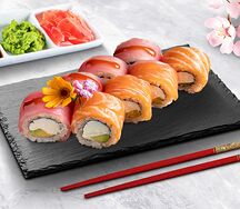 Филадельфия с тунцом и лососем