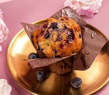 Маффин ванильный с черникой