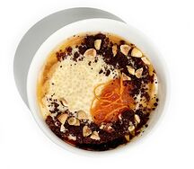 Пшенная каша с апельсиновым мармеладом