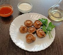 Шампиньоны на мангале