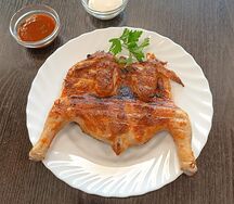 Цыпленок корнишон на мангале