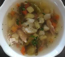 Суп куриный с овощами