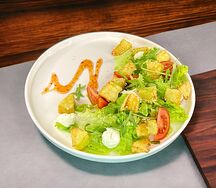 Тёплый салат с баклажаном