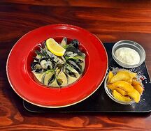 Мидии в сливочном соусе