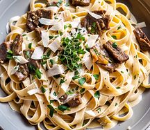 Паста с говядиной