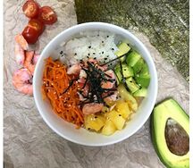 Поке с креветками