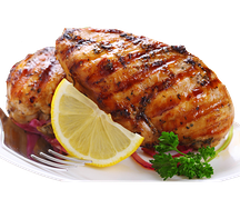 Стейк из курицы со свежим салатом