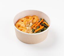Рис с яйцом и креветками