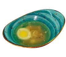 Бульон куриный с яйцом