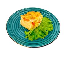 Омлет с сыром и помидорами