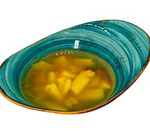 Куриный суп с сырными клецками