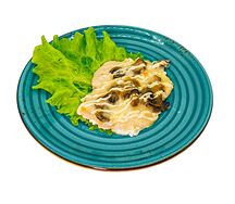 Курочка запеченная с грибами