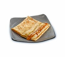 Блин с карамелью и бананом