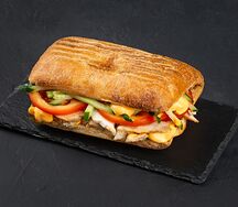 Чиабатта с сырным соусом