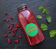 Морс брусника-мята