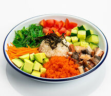 Поке с копченым угрем