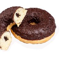 Пончик шоколадный