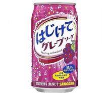 Японский газированный лимонад Sangaria винoград