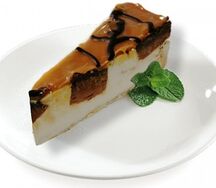 Чизкейк Брауни с карамелью