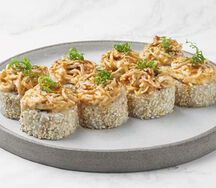 Запеченный острый ролл с крабом