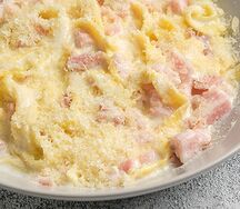 Паста с копченостями
