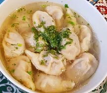 Пельменный суп
