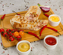 Шаурма из курицы двойная