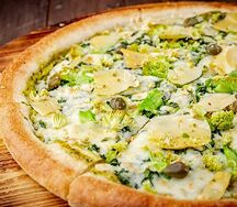 Пицца Артишоки и шпинат