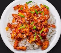 Wok Рис с курицей и овощами