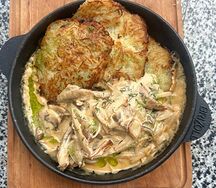 Сковородка с грибами