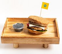 Двойной чикен-чизбургер