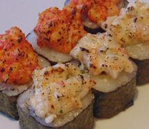 Запеченный ролл с курицей