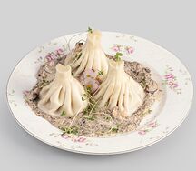 Хинкали с грибами