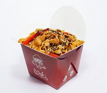 Вок №10 Удон с курицей и овощами в соусе терияки