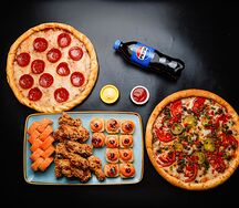 Суши пицца чикен сет steven lee