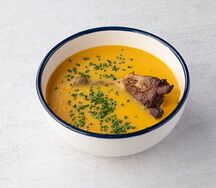 Гороховый суп с копченым ребром 