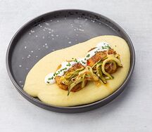 Котлеты из трески с цукини и пюре