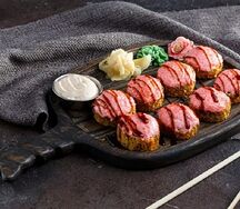 Запеченный Цезарь с курицей