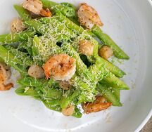 Пенне с морепродуктами