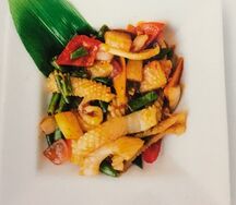 Кальмар в кисло-сладком соусе