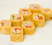 Ролл Асахи жареный