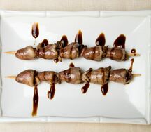 Шашлычки из куриных сердечек