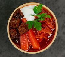 Борщ с цыпленком